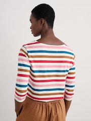 Rayo rosa - Seasalt Cornwall 100% Cotton Multi Sailor Top - Imagen 2 de 5