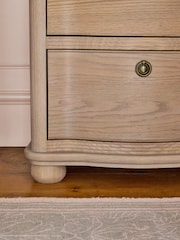 Laura Ashley Whitewash Oak Someford 2 Drawer Bedside Table - Image 5 of 8