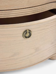 Laura Ashley Whitewash Oak Someford 2 Drawer Bedside Table - Image 8 of 8