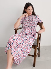 Seasalt Cornwall Multi Petite Meadowsweet Short Sleeve 100% Cotton Dress - Image 3 of 5