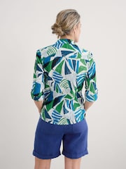Seasalt Cornwall Multi Blue Larissa 100% Cotton Shirt - Image 2 of 6