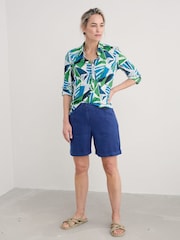Seasalt Cornwall Multi Blue Larissa 100% Cotton Shirt - Image 3 of 6