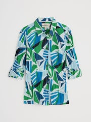 Seasalt Cornwall Multi Blue Larissa 100% Cotton Shirt - Image 4 of 6