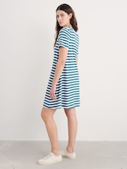 Seasalt Cornwall Blue Madron 100% Cotton T-Shirt Dress - Image 2 of 5