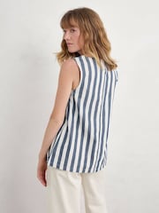 Seasalt Cornwall Sea Kissed 100% Cotton Striped Vest - Imagen 5 de 8