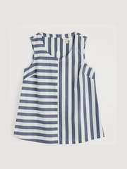 Seasalt Cornwall Sea Kissed 100% Cotton Striped Vest - Imagen 7 de 8