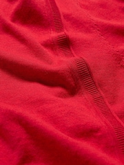 Seasalt Cornwall Red Vanessa 100% Cotton Cardigan - Image 5 of 5