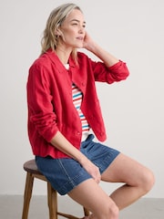 Seasalt Cornwall Red Arame Linen Jacket - Image 3 of 5