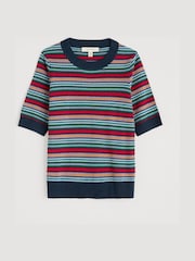 Seasalt Cornwall Rock Bell Knitted 100% Cotton T-Shirt - Imagen 4 de 5