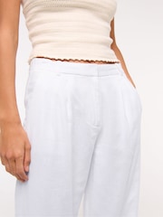 Abercrombie & Fitch Low Rise Linen Trousers - Image 4 of 6