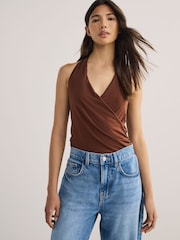 Body Halterneck Verde Abercrombie & Fitch - Imagem 1 de 4