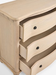 Laura Ashley Whitewash Oak Someford 3 Drawer Chest of Drawers - Image 9 of 9