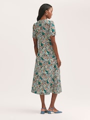 Finery Martina Floral Print Midi Tea Dress - Image 4 of 4