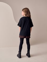 Black Floral Sequin T-Shirt (3-16yrs) - Image 3 of 4