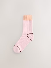 Multi Stripe Supersoft Cosy Ankle Socks 2 Pack - Image 2 of 5