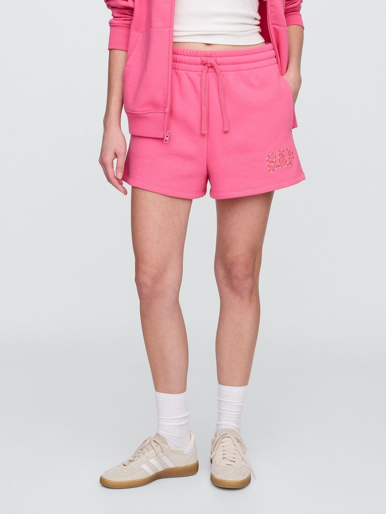 Gap Pink Vintage Logo Pull On Shorts - Image 1 of 5