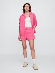 Gap Pink Vintage Logo Pull On Shorts - Image 3 of 5