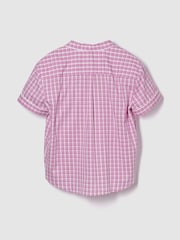Gap Pink Gingham Long Sleeve Poplin Pyjama Shirt - Image 2 of 2