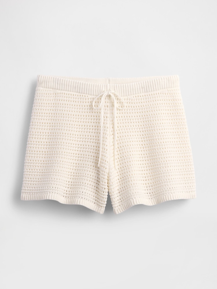 Gap Cream Crochet Easy Shorts - Image 5 of 5 Gap Cream Crochet Easy Shorts - Image 5 of 5