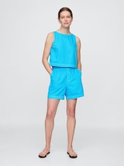 Gap Blue UltraSoft Denim Shell Vest Top - Image 3 of 5