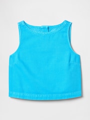 Gap Blue UltraSoft Denim Shell Vest Top - Image 4 of 5