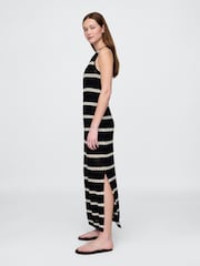 Gap Black/White Stripe Crochet Maxi Dress - Image 3 of 5