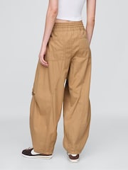 Gap Brown Mid Rise Twill Barrel Trousers - Image 2 of 13