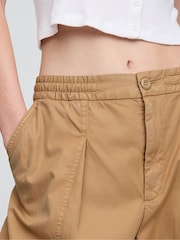 Gap Brown Mid Rise Twill Barrel Trousers - Image 7 of 13