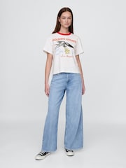 Gap White Rolling Stones Relaxed Graphic Band Tee - Image 3 of 4