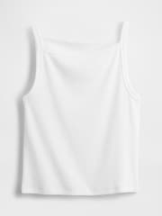 Gap White Modern Apron-Neck Crop Vest - Image 4 of 4