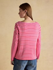 Red Pink & Green Stripe - Joules Harbour Boat Neck Breton Tops 2 Pack - Bild 6 von 7
