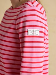 Red Pink & Green Stripe - Joules Harbour Boat Neck Breton Tops 2 Pack - Bild 7 von 7
