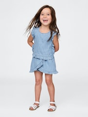 Gap Blue Denim Ruffle Skort Set (6mths-5yrs) - Image 1 of 3