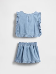 Gap Blue Denim Ruffle Skort Set (6mths-5yrs) - Image 3 of 3