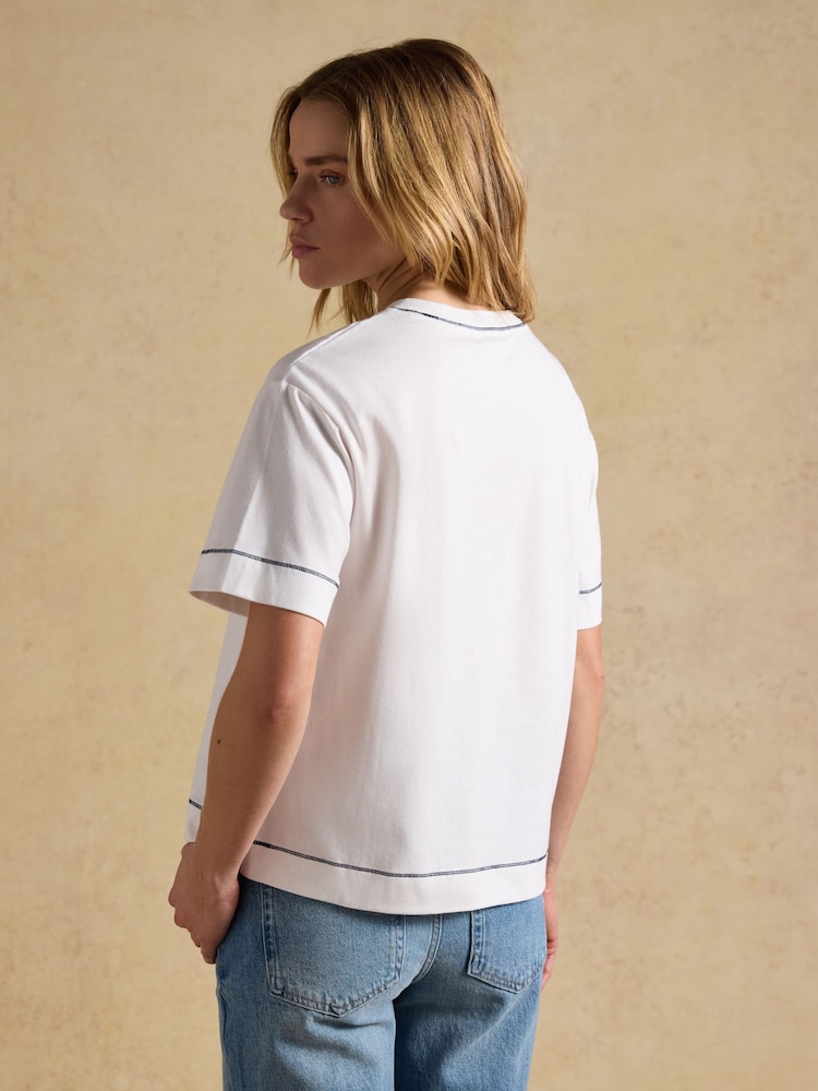 Joules Jonty Fox Graphic Short Sleeve 100% Cotton T-Shirt - Image 2 of 8