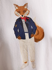 Joules Jonty Fox Graphic Short Sleeve 100% Cotton T-Shirt - Image 6 of 8