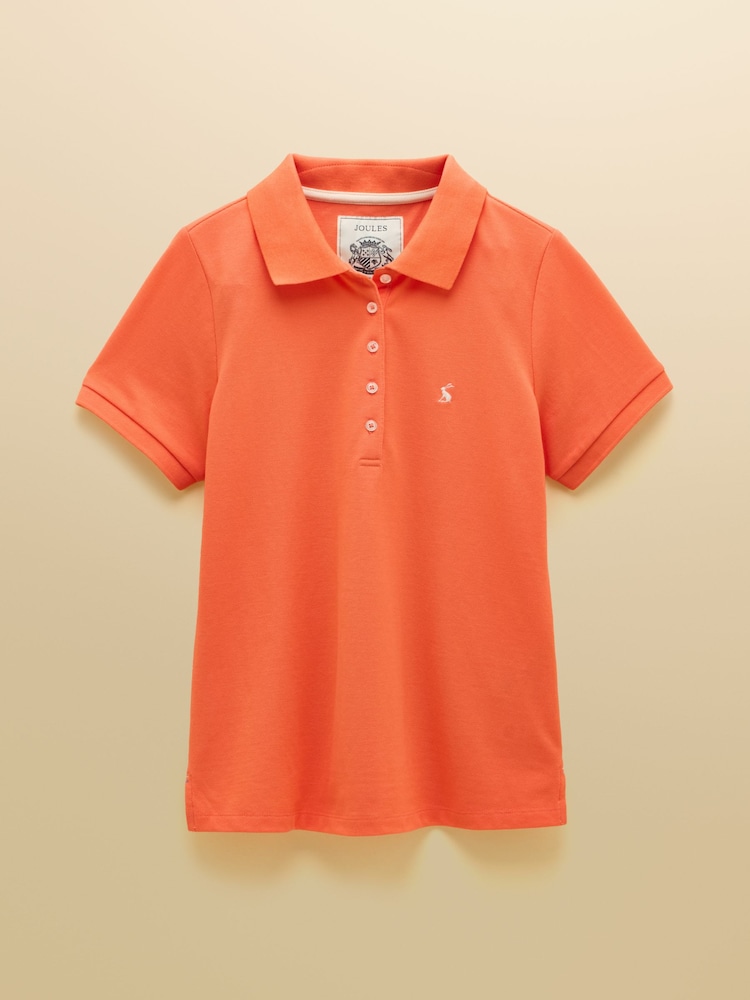 オレンジ - Joules Woody コットンピケ半袖ポロシャツ - 画像 10 / 10