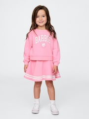 Gap Pink Barbie VintageSoft Sweatshirt and Skort Set (6mths-5yrs) - Image 1 of 4