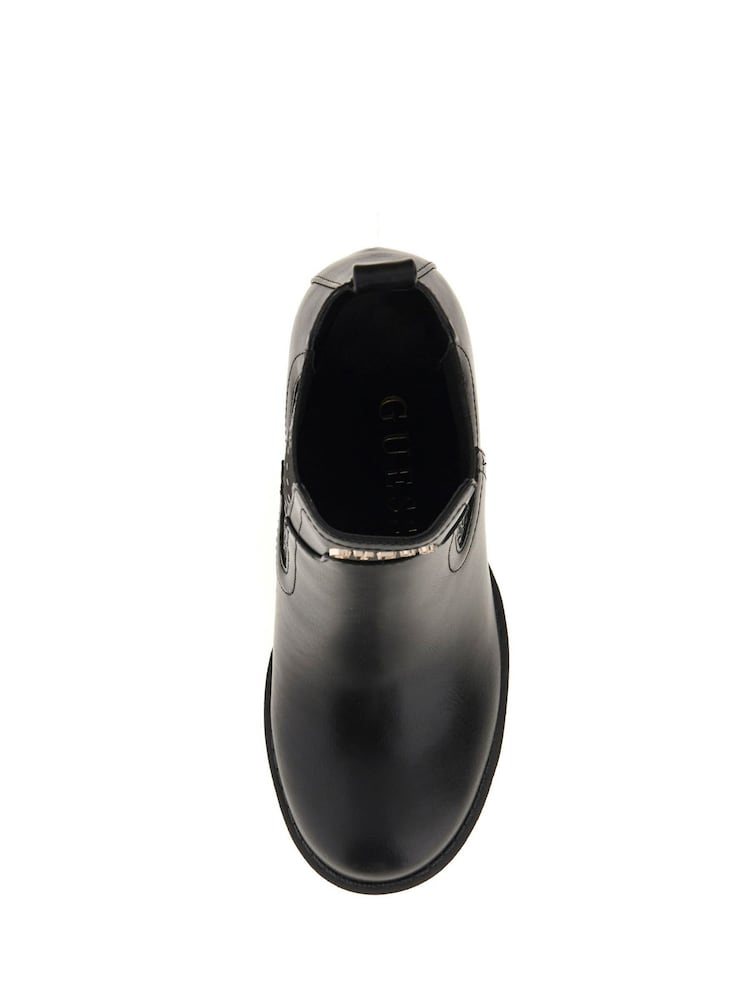 Guess Nealle Heel Monogram Logo Ankle Black Boots - Bild 4 von 4