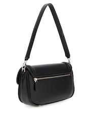 Guess Dea Flap Logo Shoulder Black Bag - Image 2 of 4