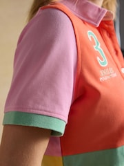 Joules Beaufort Harlequin Embroidered Short Sleeve Polo Shirt - Image 7 of 11