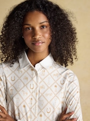 Joules Charlotte Horse Icons Printed Jersey Shirt - Image 4 of 8