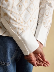 Horse Icons - Joules Charlotte Printed Jersey Shirt - Imaginea 5 din 8