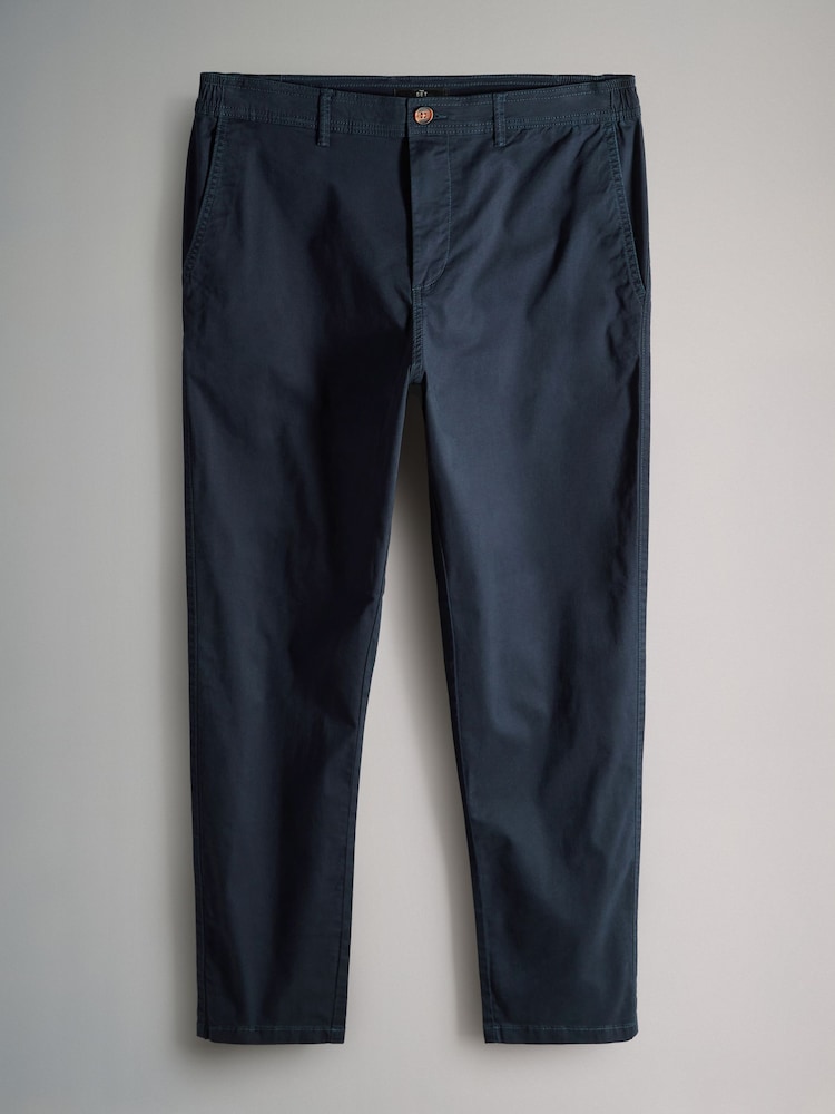 The Set Navy/Tan Brown/Green 3 Pack Slim Leg Chino Trousers - Image 2 of 6