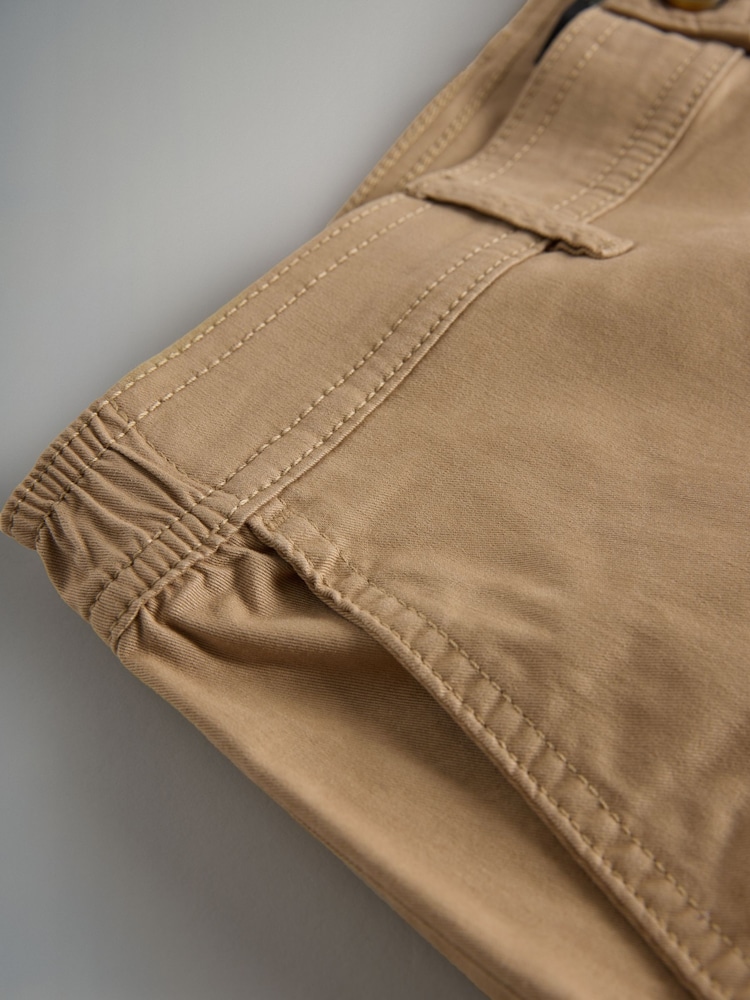 The Set Navy/Tan Brown/Green 3 Pack Slim Leg Chino Trousers - Image 6 of 6