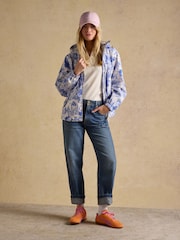 Joules Heidi Cream Sleeveless Frill Neck Jersey Top - Image 3 of 6