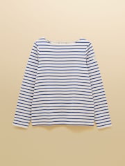 Joules Harbour Blue & Pink Stripe Boat Neck Breton Tops 2 Pack - Image 10 of 11