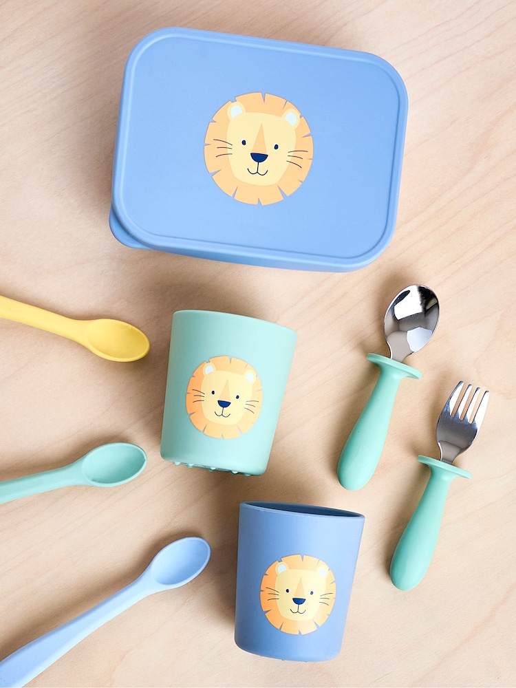 JoJo Maman Bébé Lion Stainless Steel Lunchbox - Image 1 of 5
