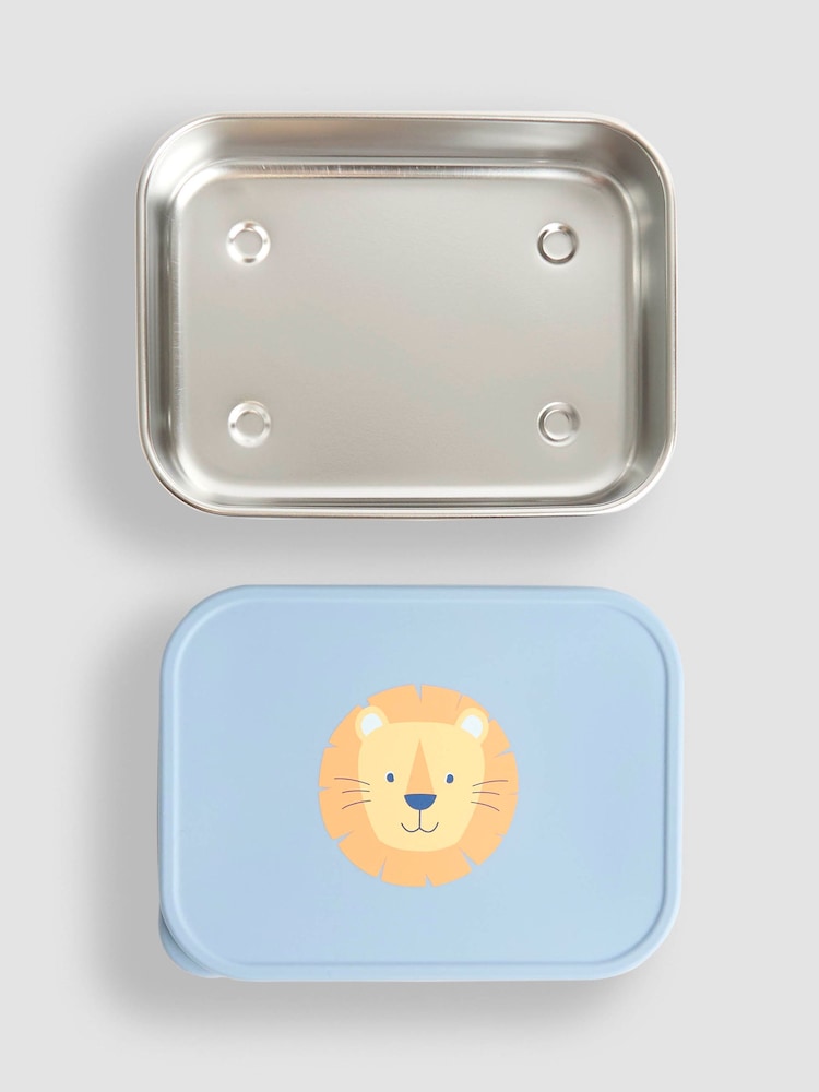JoJo Maman Bébé Lion Stainless Steel Lunchbox - Image 5 of 5 JoJo Maman Bébé Lion Stainless Steel Lunchbox - Image 5 of 5