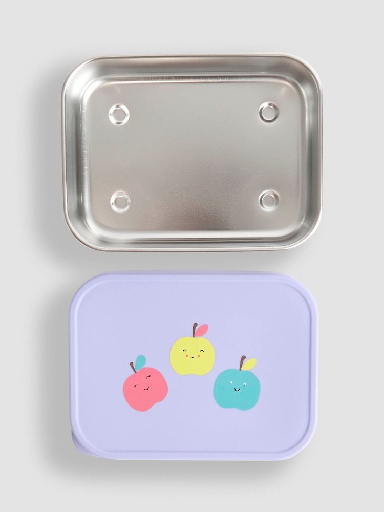JoJo Maman Bébé Apples Stainless Steel Lunchbox - Image 5 of 5 JoJo Maman Bébé Apples Stainless Steel Lunchbox - Image 5 of 5